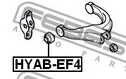 Mounting, control/trailing arm FEBEST HYABEF4 2