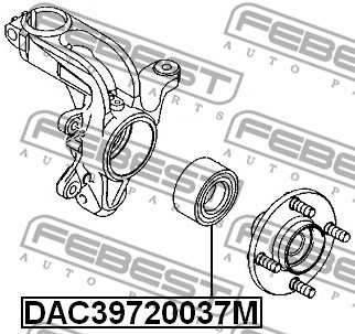Wheel Bearing FEBEST DAC39720037M 2