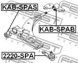 Ball Joint FEBEST 2220SPA 2