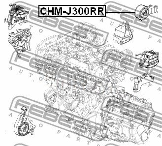 Mounting, engine FEBEST CHMJ300RR 2