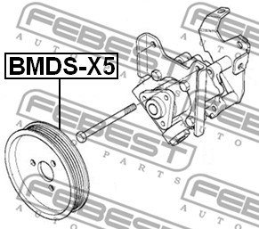 Pulley, power steering pump FEBEST BMDSX5 2