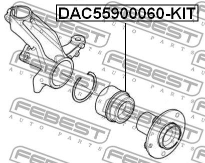 Wheel Bearing Kit FEBEST DAC55900060KIT 2