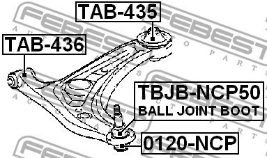 Ball Joint FEBEST 0120NCP 2