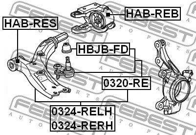 Ball Joint FEBEST 0320RE 2