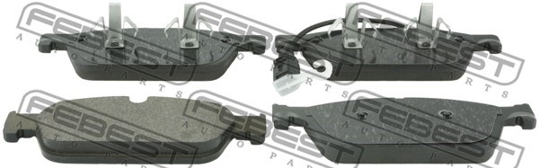 Brake Pad Set, disc brake FEBEST 2301T6F