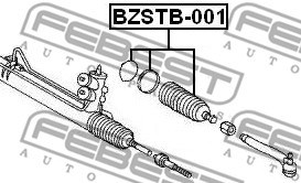 Bellow, steering FEBEST BZSTB001 2