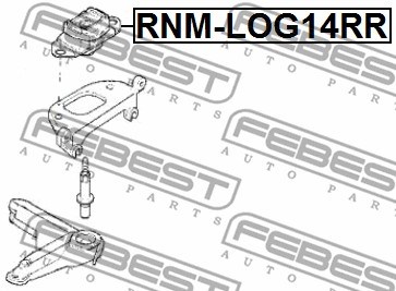 Mounting, manual transmission FEBEST RNMLOG14RR 2