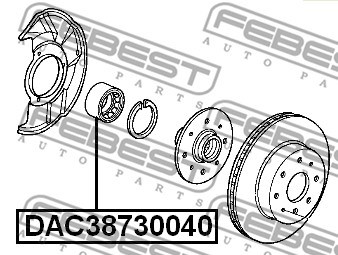 Wheel Bearing FEBEST DAC38730040 2