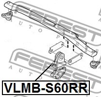 Mounting, engine FEBEST VLMBS60RR 2