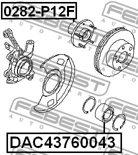 Wheel Bearing FEBEST DAC43760043 2