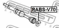 Sensor Ring, ABS FEBEST RABSV70 2