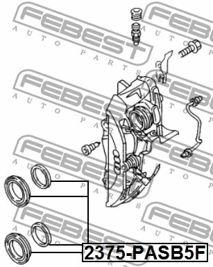Repair Kit, brake caliper FEBEST 2375PASB5F 2