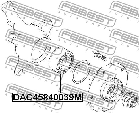 Wheel Bearing FEBEST DAC45840039M 2