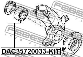 Wheel Bearing Kit FEBEST DAC35720033KIT 2