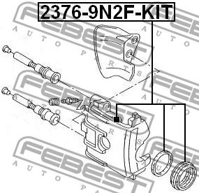 Repair Kit, brake caliper FEBEST 23769N2FKIT 2