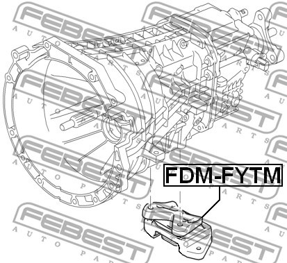 Mounting, manual transmission FEBEST FDMFYTM 2