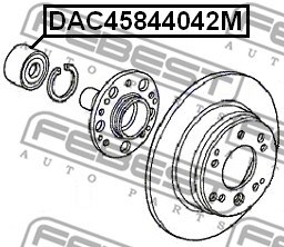 Wheel Bearing FEBEST DAC45844042M 2