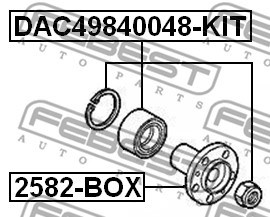 Wheel Bearing Kit FEBEST DAC49840048KIT 2