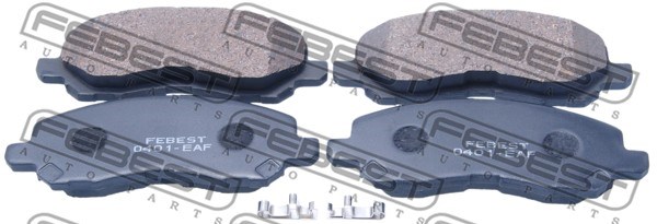 Brake Pad Set, disc brake FEBEST 0401EAF