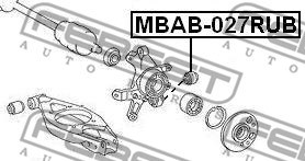 Mounting, control/trailing arm FEBEST MBAB027RUB 2