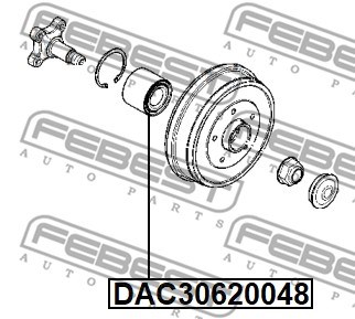 Wheel Bearing FEBEST DAC30620048 2