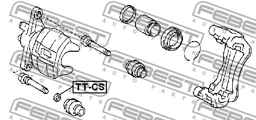 Accessory Kit, brake caliper FEBEST TTCS 2