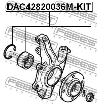 Wheel Bearing Kit FEBEST DAC42820036MKIT 2