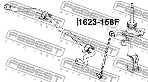 Link/Coupling Rod, stabiliser bar FEBEST 1623156F 2