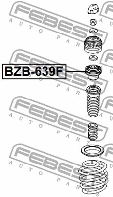 Rolling Bearing, suspension strut support mount FEBEST BZB639F 2