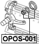Repair Kit, steering knuckle FEBEST OPOS001 2