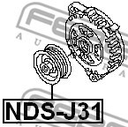 Pulley, alternator FEBEST NDSJ31 2
