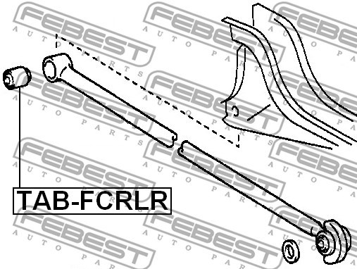 Mounting, control/trailing arm FEBEST TABFCRLR 2