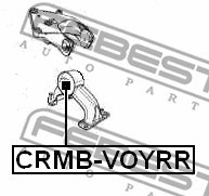 Mounting, engine FEBEST CRMBVOYRR 2