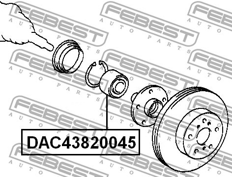 Wheel Bearing FEBEST DAC43820045 2