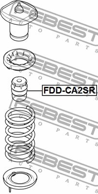 Rubber Buffer, suspension FEBEST FDDCA2SR 2
