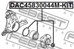 Wheel Bearing Kit FEBEST DAC45830044MKIT 2