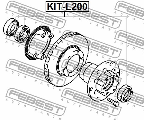 Wheel Bearing Kit FEBEST KITL200 2