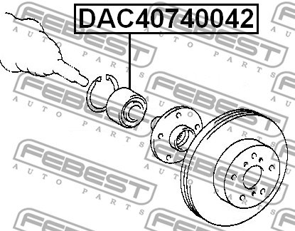 Wheel Bearing FEBEST DAC40740042 2