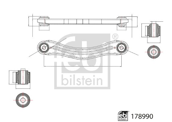 Control/Trailing Arm, wheel suspension FEBI BILSTEIN 178990 3