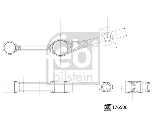 Control/Trailing Arm, wheel suspension FEBI BILSTEIN 176506 3