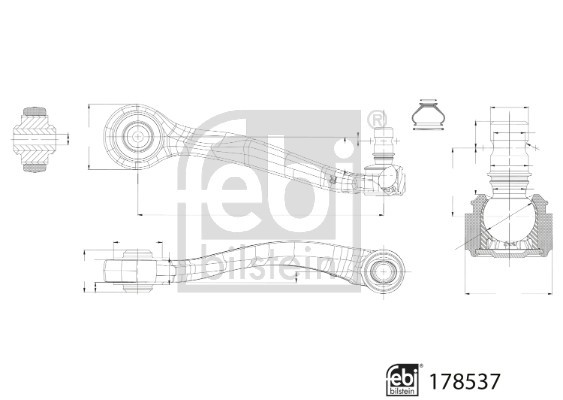 Control/Trailing Arm, wheel suspension FEBI BILSTEIN 178537 2
