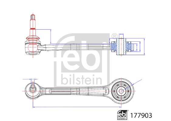 Control/Trailing Arm, wheel suspension FEBI BILSTEIN 177903 3