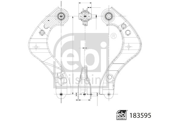 Control/Trailing Arm, wheel suspension FEBI BILSTEIN 183595