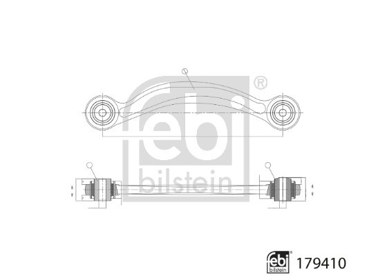 Control/Trailing Arm, wheel suspension FEBI BILSTEIN 179410 3
