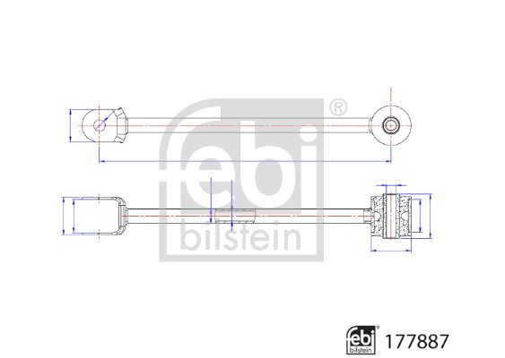 Control/Trailing Arm, wheel suspension FEBI BILSTEIN 177887 3
