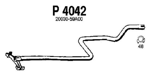 Exhaust Pipe FENNO P4042