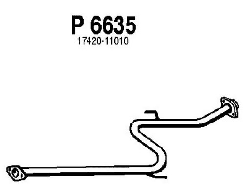 Exhaust Pipe FENNO P6635