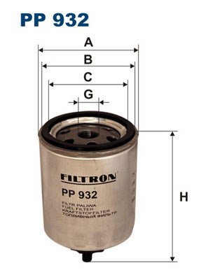 Fuel filter FILTRON PP932