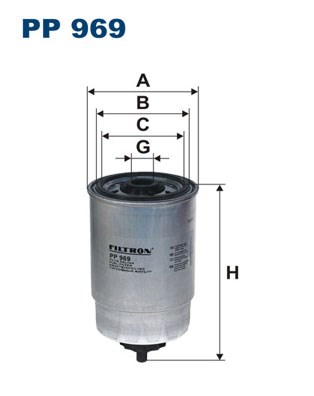 Fuel filter FILTRON PP969
