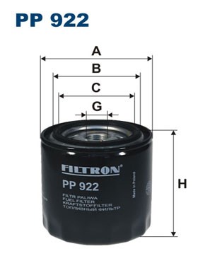 Fuel filter FILTRON PP922